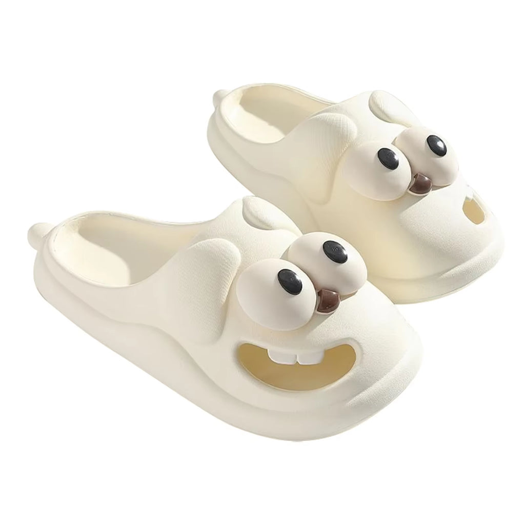 Cartoon Dog Outdoor Slippers Women Bathroom Soft Sole Anti-Slip Shower Slippers Home Indoor Slipper Summer Kawaii Couple'S Shoes
